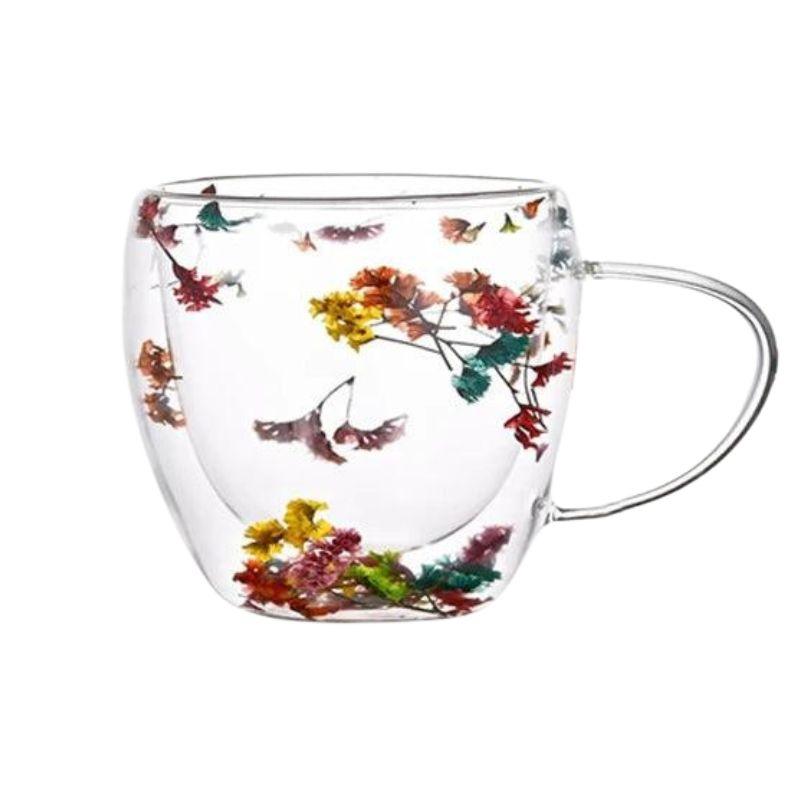 Caneca de Vidro Sofisticada com Isolamento para Café Expresso decorativo- 180ml 250ml 350ml 400ml - ORIENTE PRIME