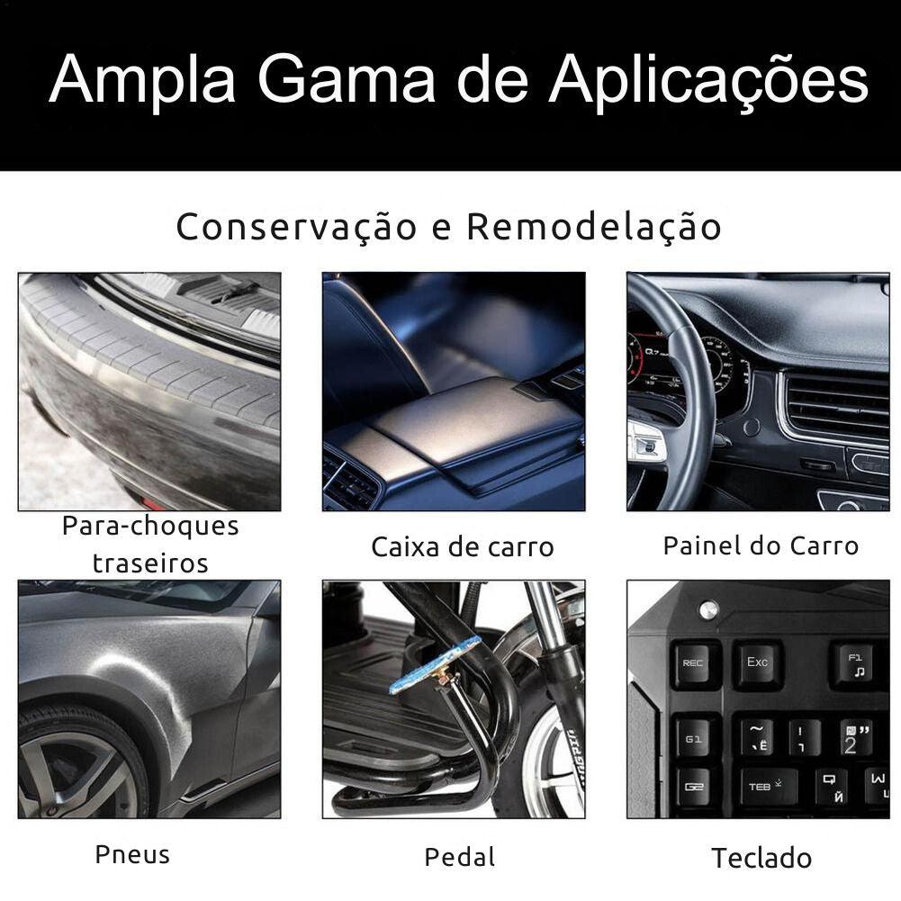 Restaurador de Plástico para Carros Fácil de Usar, Restauração de Peças de Plástico com Revestimento de Cristal, com Esponja e Longa Duração. - ORIENTE PRIME