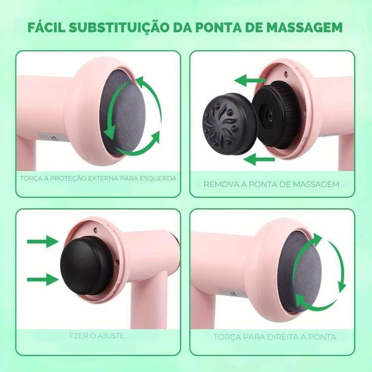 Massageador Elétrico Muscular Vibratório Corporal: Relaxamento e Bem-Estar em Casa - ORIENTE PRIME