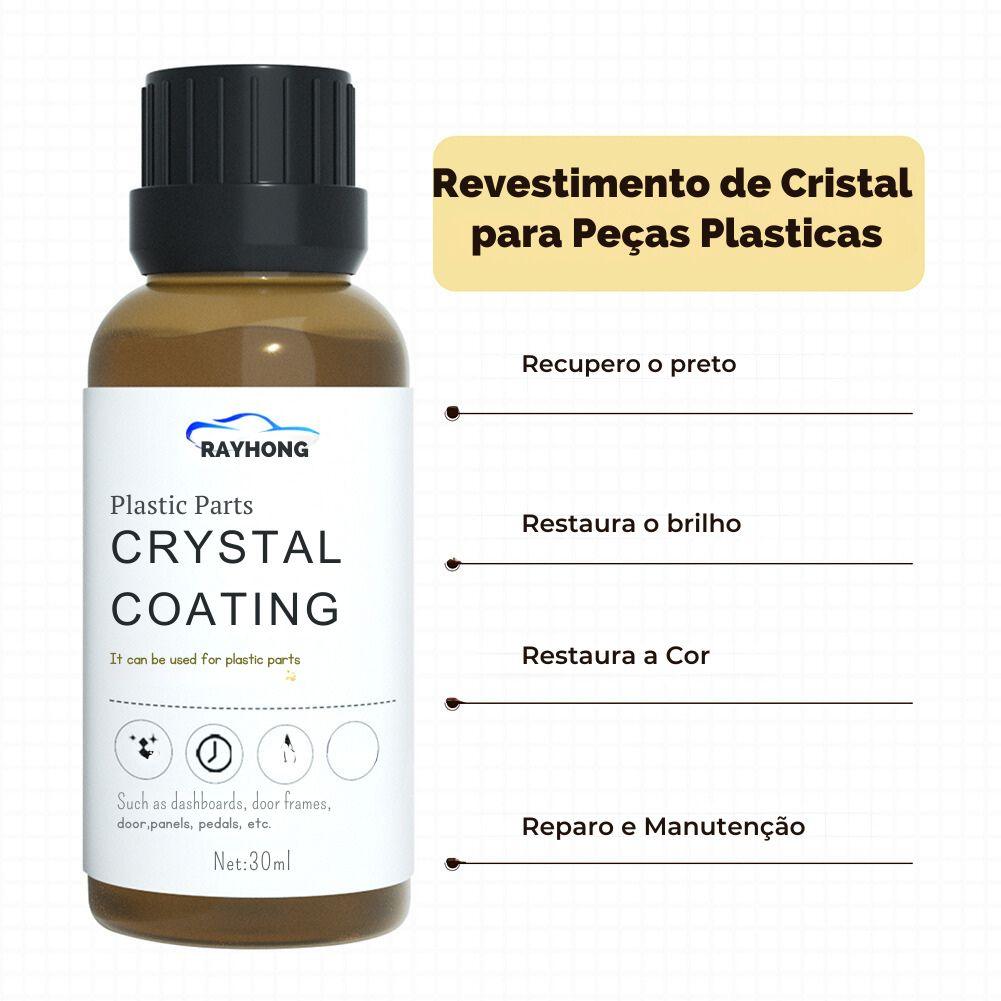 Restaurador de Plástico para Carros Fácil de Usar, Restauração de Peças de Plástico com Revestimento de Cristal, com Esponja e Longa Duração. - ORIENTE PRIME