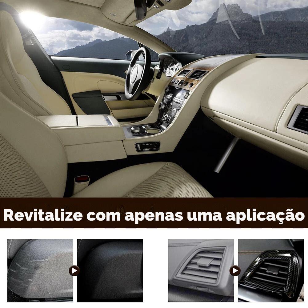 Restaurador de Plástico para Carros Fácil de Usar, Restauração de Peças de Plástico com Revestimento de Cristal, com Esponja e Longa Duração. - ORIENTE PRIME