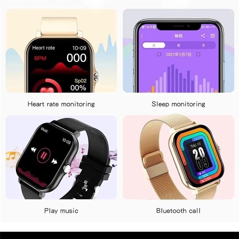 LIGE-Smartwatch Digital Touch Screen Relógio para Homens e Mulheres Esportivo, Fitness, Chamadas Bluetooth - ORIENTE PRIME