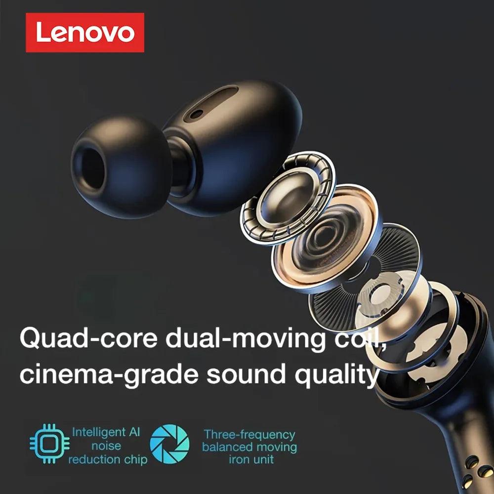 Lenovo LP3 Pro Earphones TWS Bluetooth 5.0 Wireless HIFI Music Headset Display 1200mAh Bateria - Fones de ouvido para jogos - ORIENTE PRIME