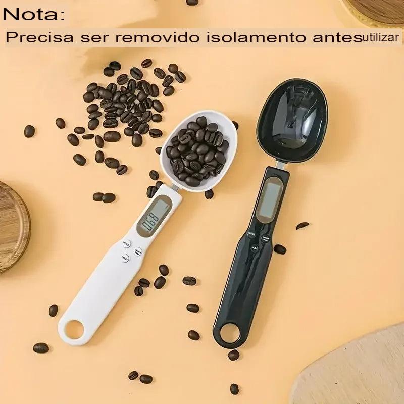 Balança de Cozinha Eletrônica com Medição Digital LCD, Mini Ferramenta para Leite, Café, Farinha, Colher - ORIENTE PRIME