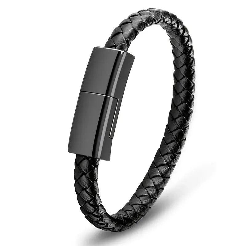 Pulseira Cabo de Carregamento USB - Cabo de Carregamento de Dados para iPhone e Samsung - ORIENTE PRIME