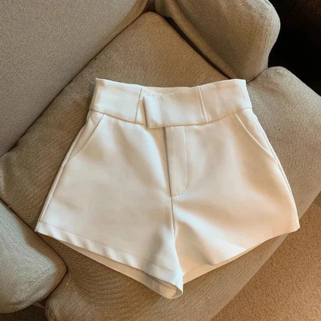 Short Feminino Cintura Alta com Bolsos Laterais - ORIENTE PRIME