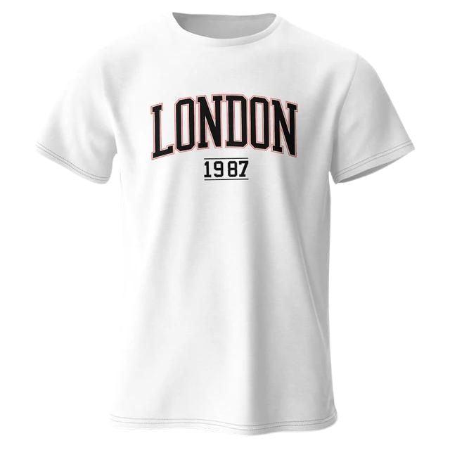 Camiseta Vintage London 1987: Moda Masculina Exclusiva e Confortável - ORIENTE PRIME