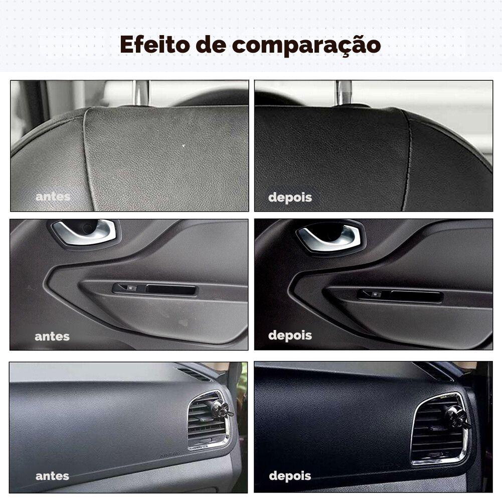 Restaurador de Plástico para Carros Fácil de Usar, Restauração de Peças de Plástico com Revestimento de Cristal, com Esponja e Longa Duração. - ORIENTE PRIME