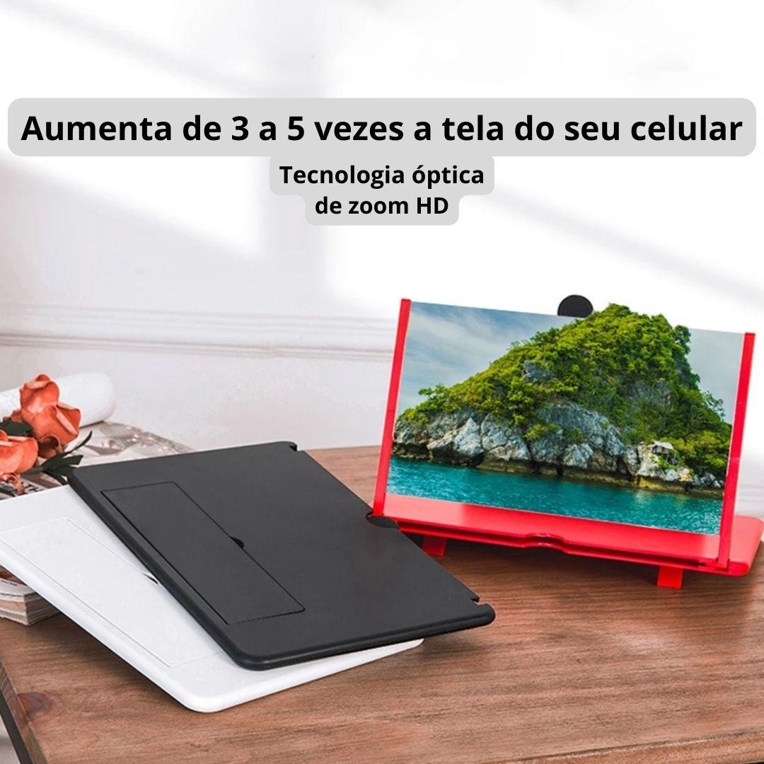 Suporte para celular com ampliador de imagens - ORIENTE PRIME