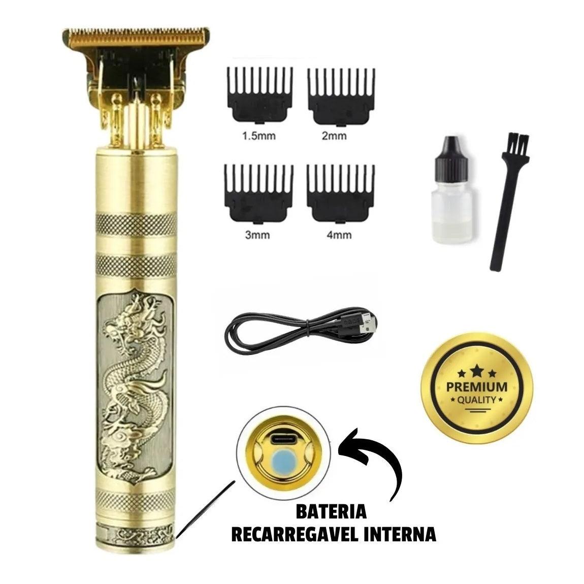 APARADOR MÁQUINA DE BARBEAR E CORTAR CABELO PROFISSIONAL VINTAGE BUDA OU DRAGAO - ORIENTE PRIME