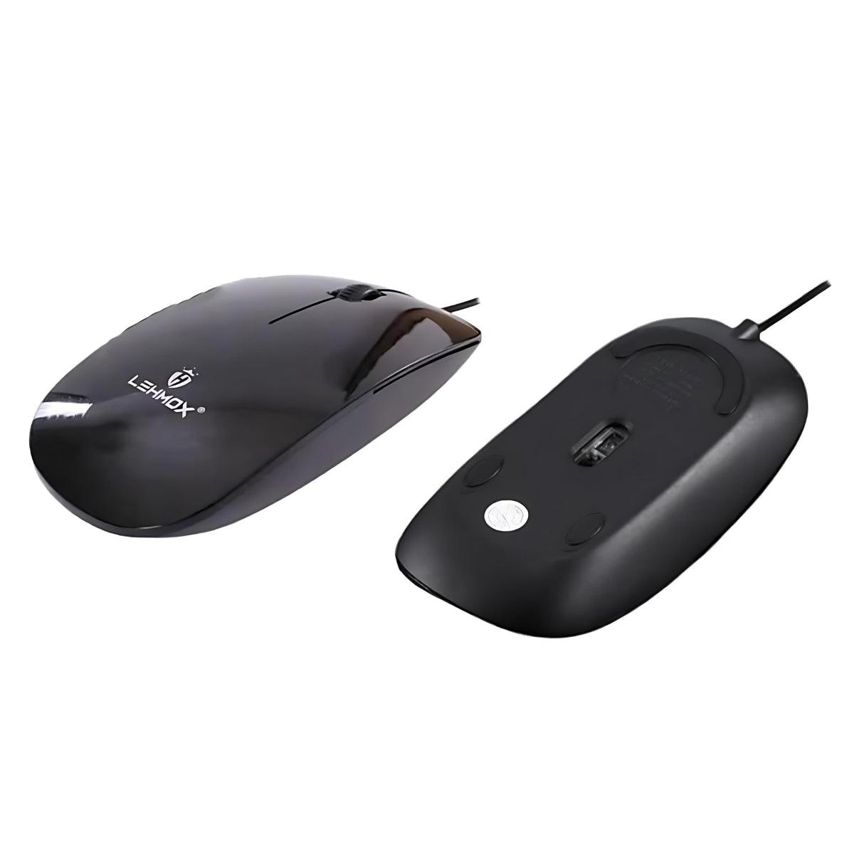 Kit Mouse e Teclado com Fio USB Lehmox Ajustável Informática - ORIENTE PRIME