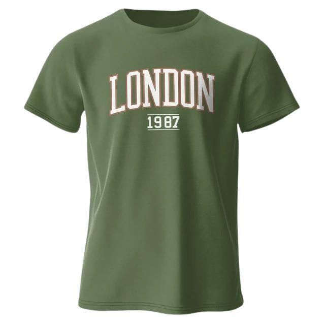 Camiseta Vintage London 1987: Moda Masculina Exclusiva e Confortável - ORIENTE PRIME